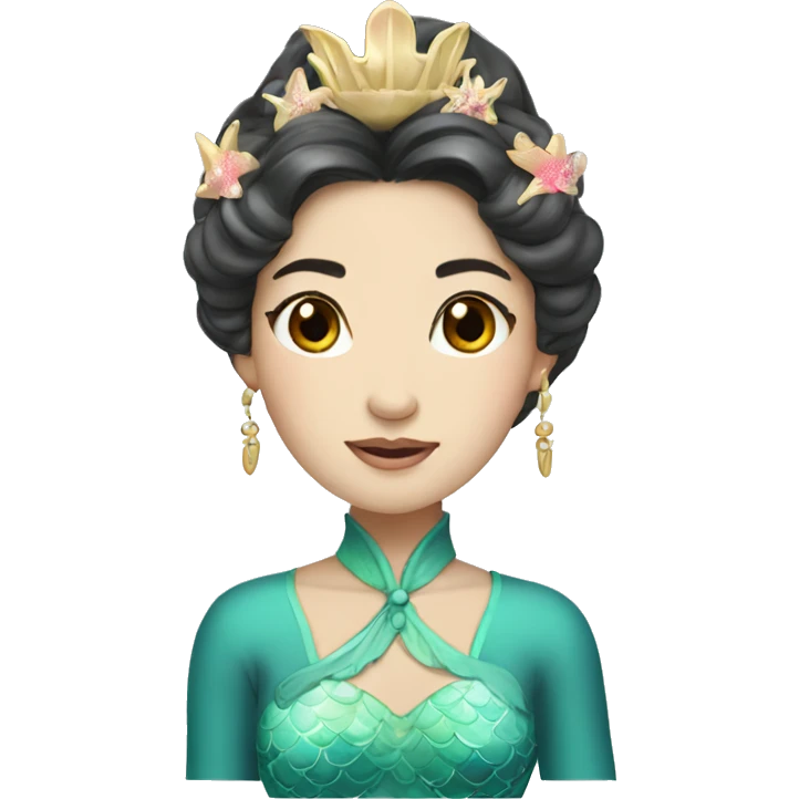 mermaid princess of china emoji