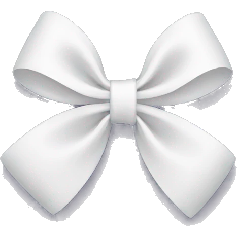 bow white emoji