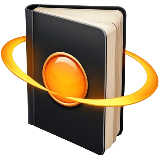A bright orange book with a black, bold X with an edgy texture, exuding energy and pure, unapologetic confidence..orange halo aura.. unstoppable emoji