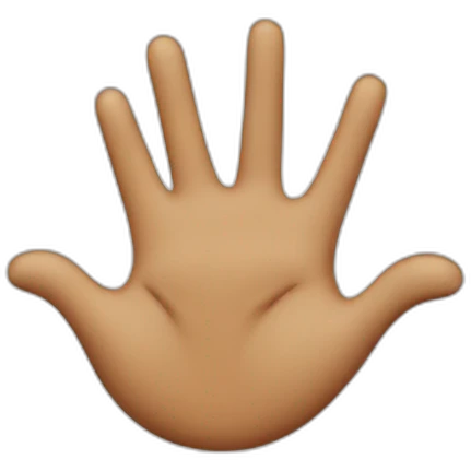 Gay saying hi emoji