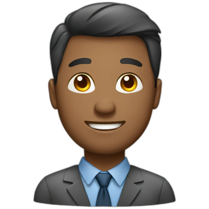 male worker at office emoji
