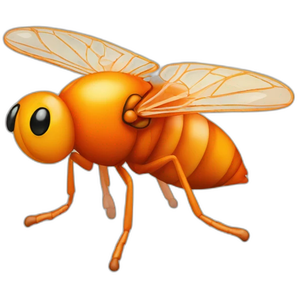 fly orange bird emoji
