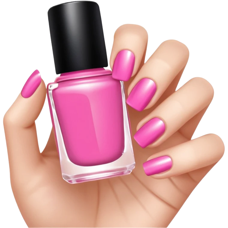 Pink nail polish emoji