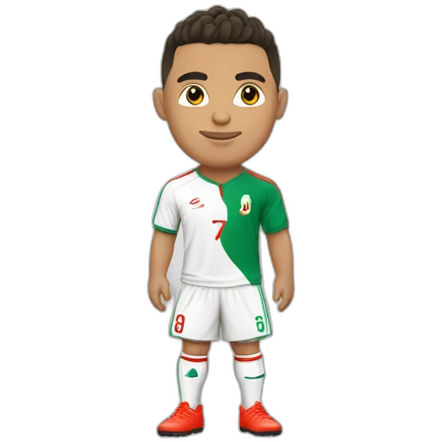 Ronaldo avec un maillot de l'Algérie emoji