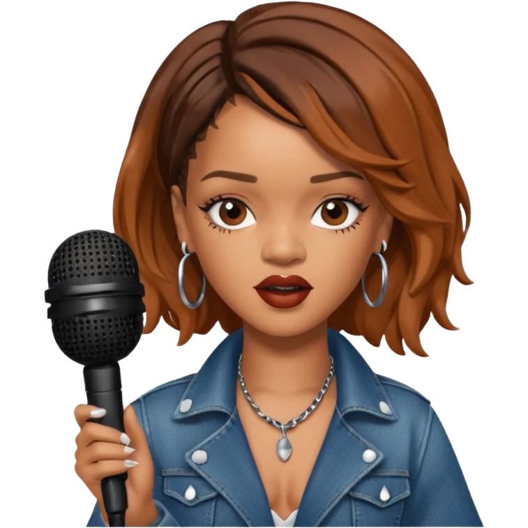 Rihanna singing emoji