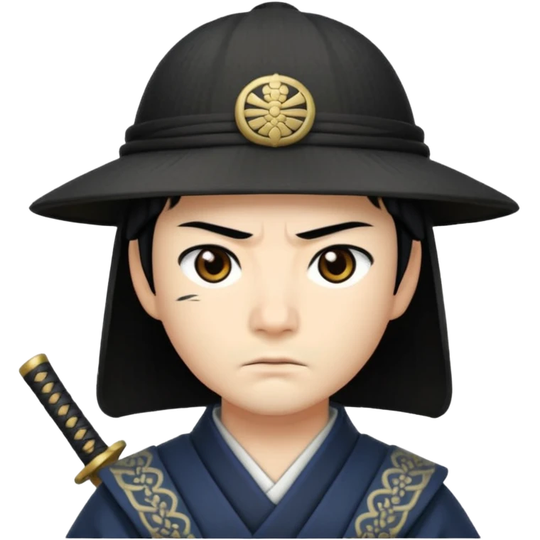 samurai only hat emoji