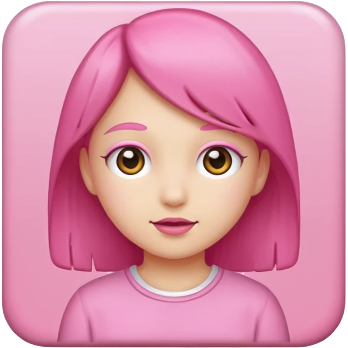 Pink girl emoji