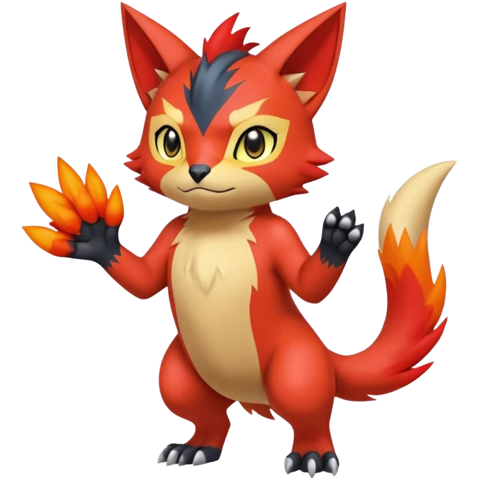  Quilava-Litten-Digimon-hybrid full body emoji