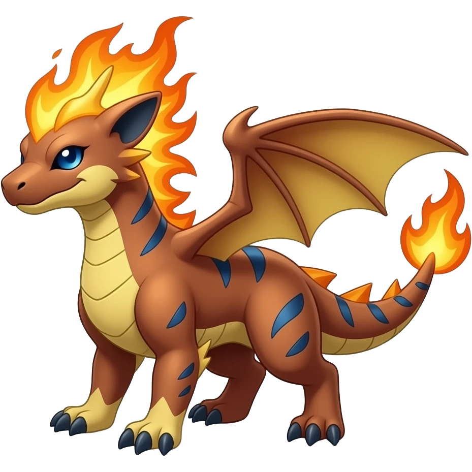 Gabite-ExVeemon-Digimon-Latias-Flamedramon-fusion-animal-hybrid-creature, Full body emoji