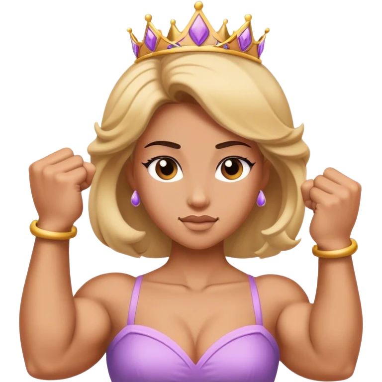 princess flexing bicep emoji