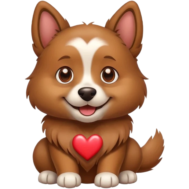 dog with heart eyes  emoji