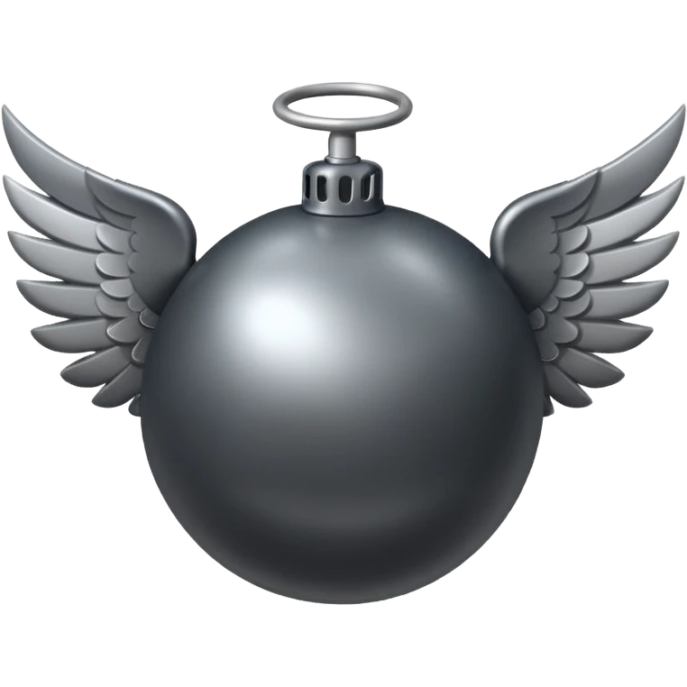 Bomb with wings emoji