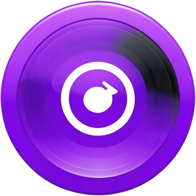 record vinyl purple emoji