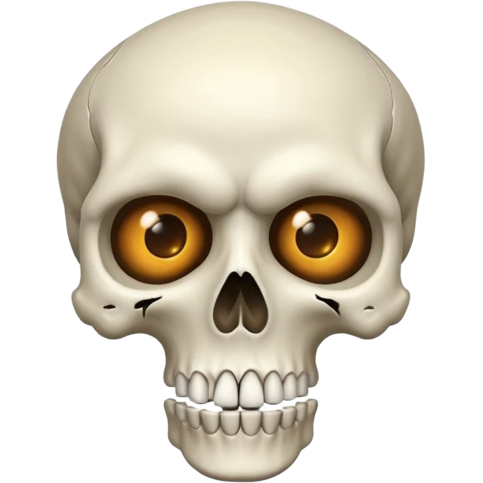 Skull pointing emoji