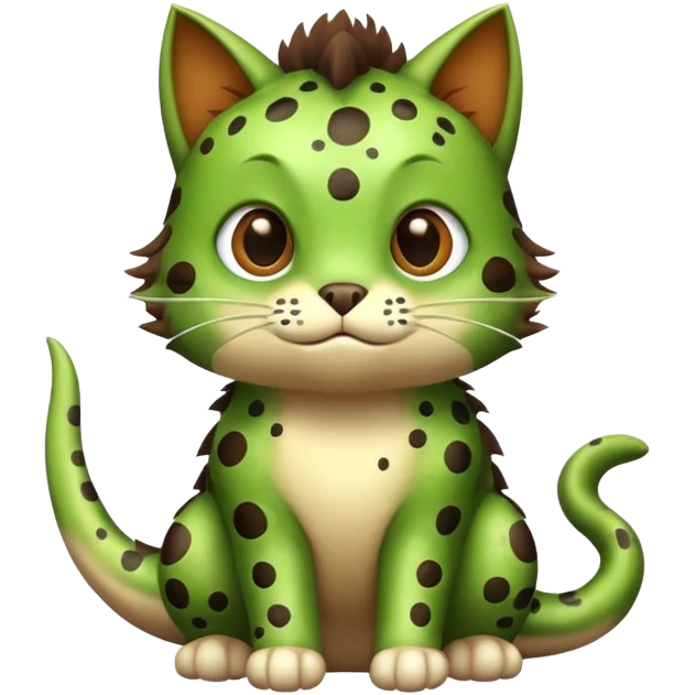Dinosaur cat emoji