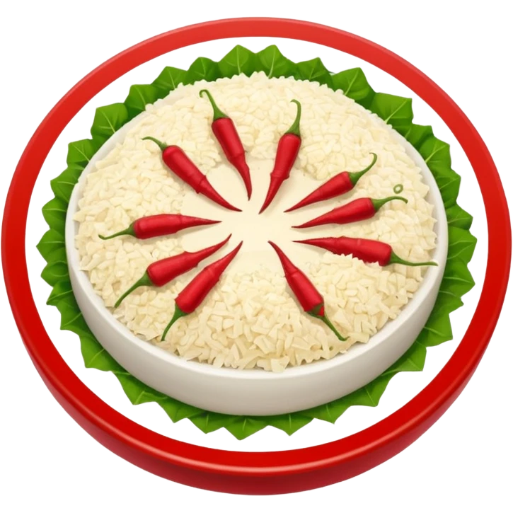 red and circle horseradish emoji