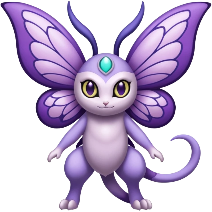 Butterfree-Lunala-Espeon-Fakémon-hybrid-creature (full body)  emoji