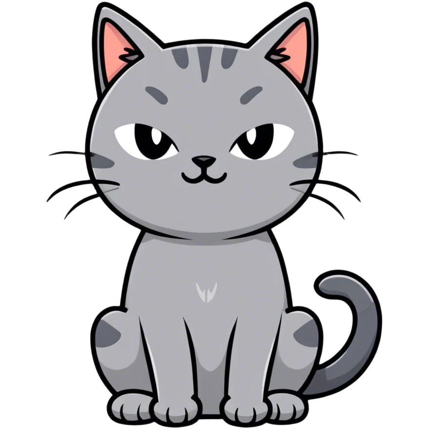 Cat with a middle finger emoji