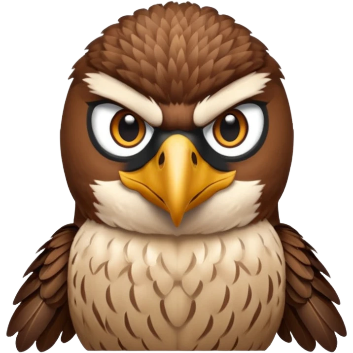 falcon, front view emoji