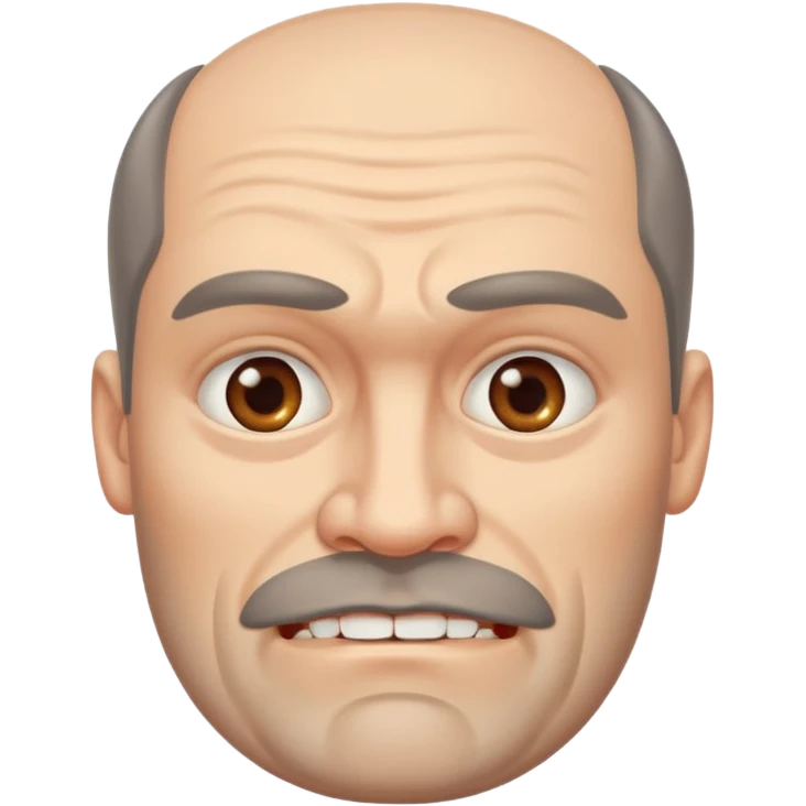 big  square-faced russian man thick jawed emoji