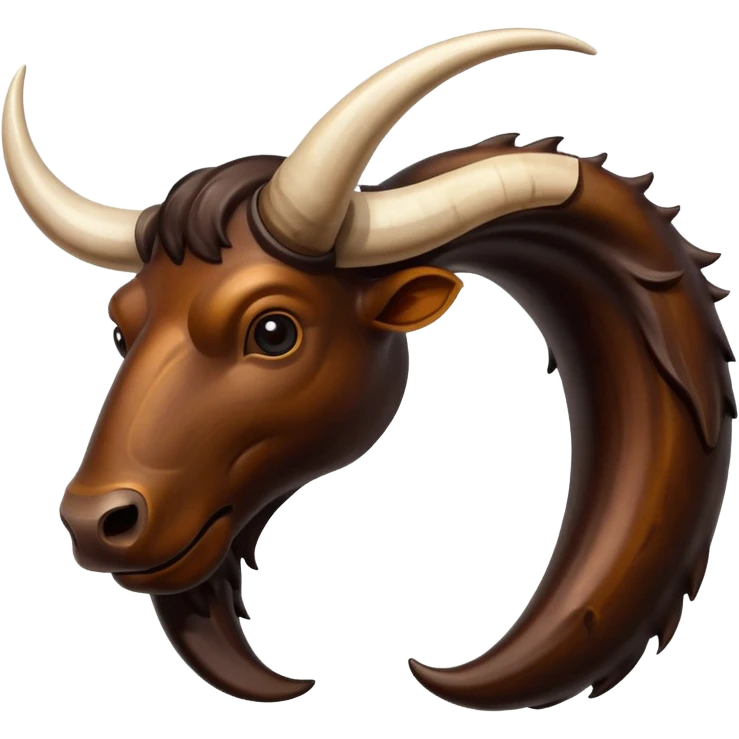 Buffalo horns. No face. emoji