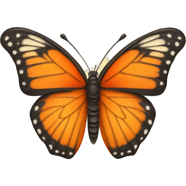 Orange butterfly emoji