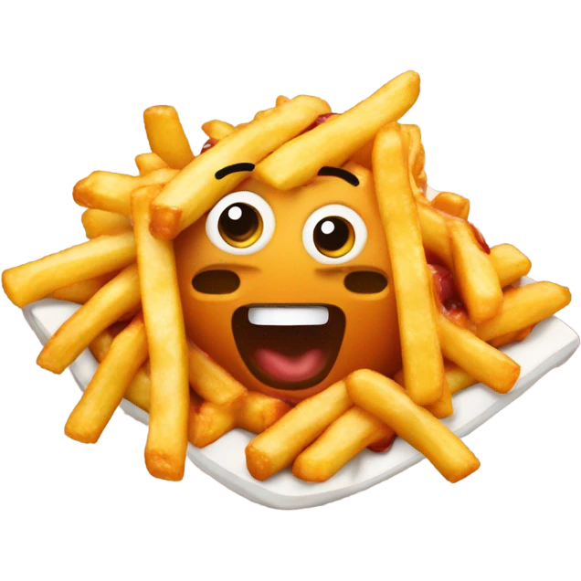 Chili cheese fries  emoji