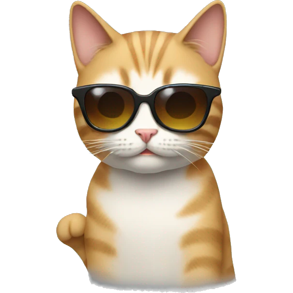 Cat with sunglasses emoji