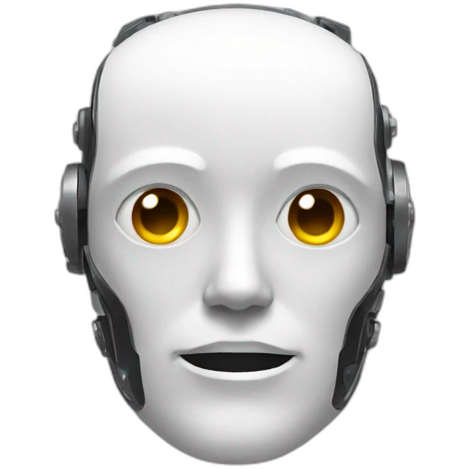 robotic face emoji