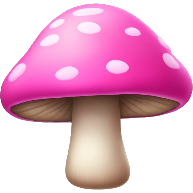 Pink mushroom  emoji