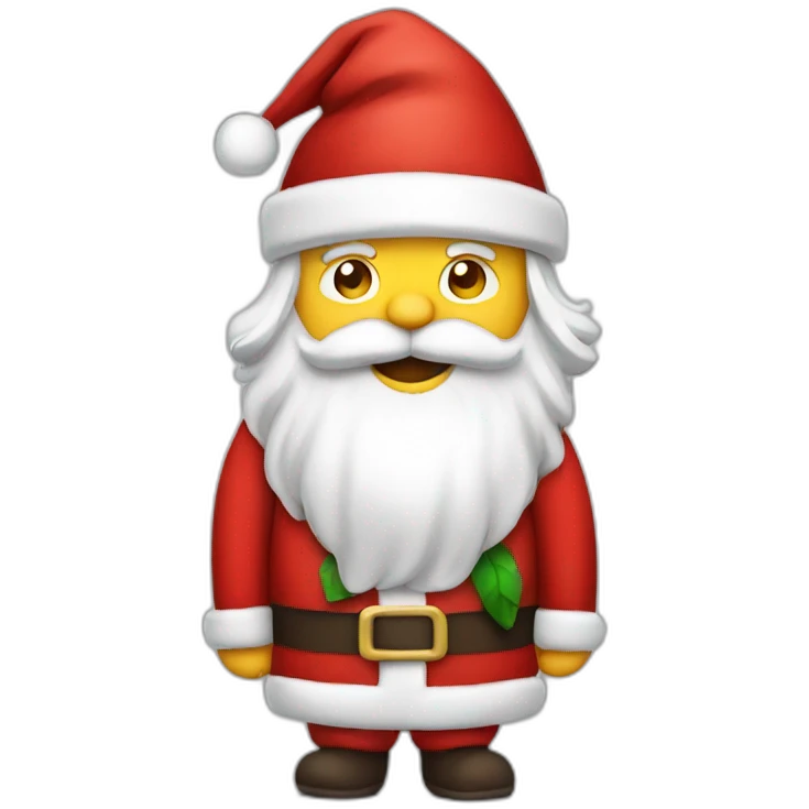 Santa wearing a Santa suit emoji