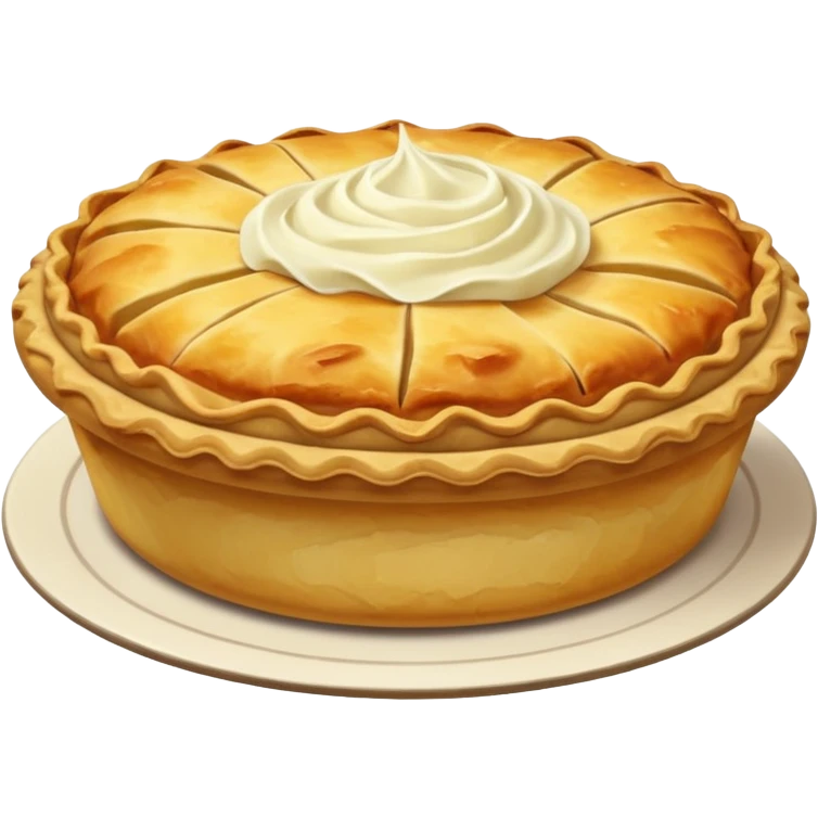 pie with mashed potato emoji