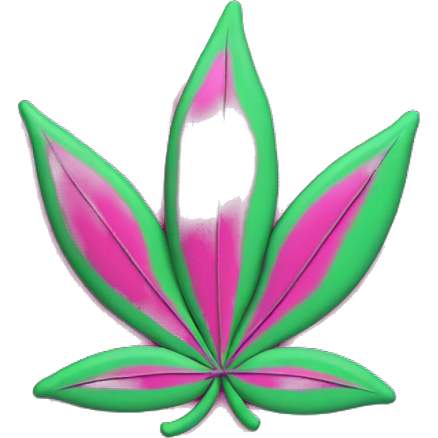 Hot pink 420 emoji