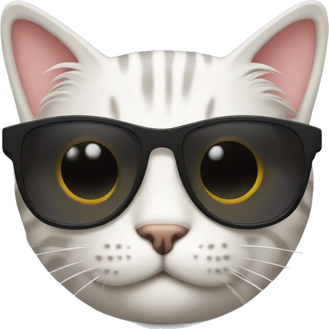 Cat with sunglasses emoji