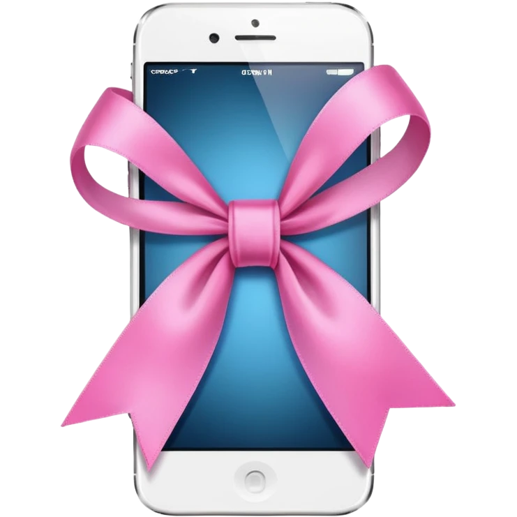 Laço rosa iPhone  emoji