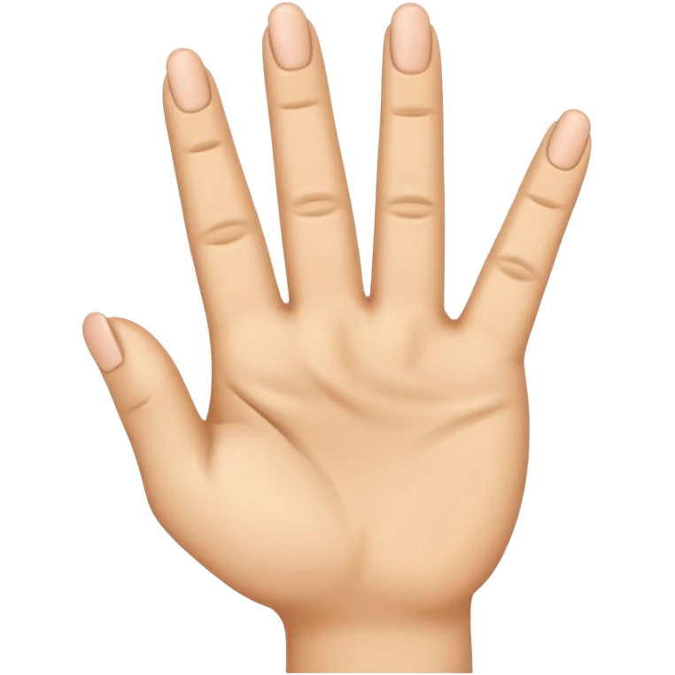 I want a emoji with just middle finger bend towards and every other fingers amd thumb straight  emoji