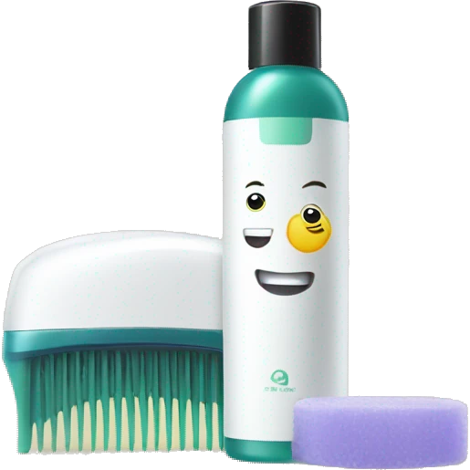 shampoo next to razor emoji
