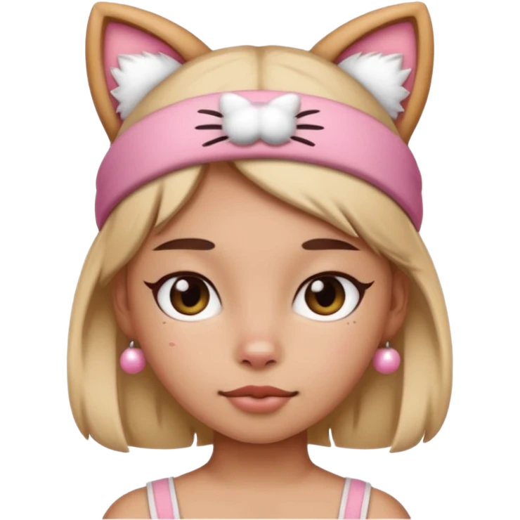 Kitty headband emoji