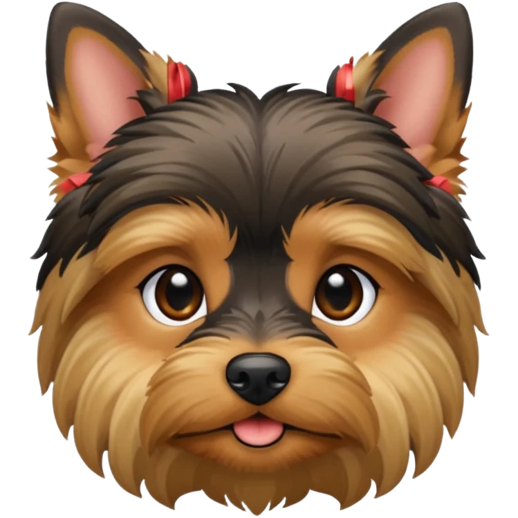 Un perro yorkshide emoji
