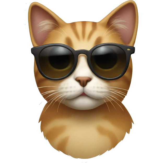 Cat wearing sunglasses emoji