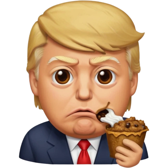 Trump eating shit emoji