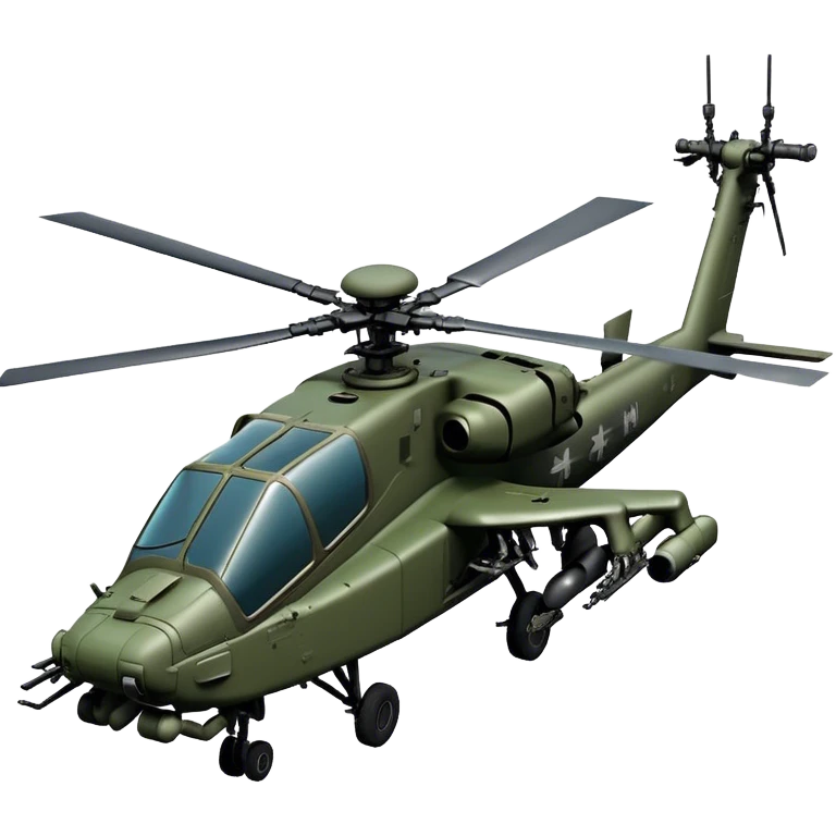AH-64E Apache - Boeing (Model Year: 2021) (Iconic army green) emoji
