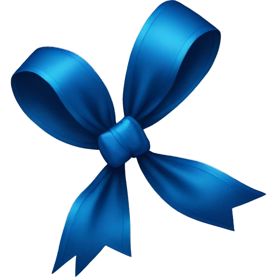 Darker blue bow emoji