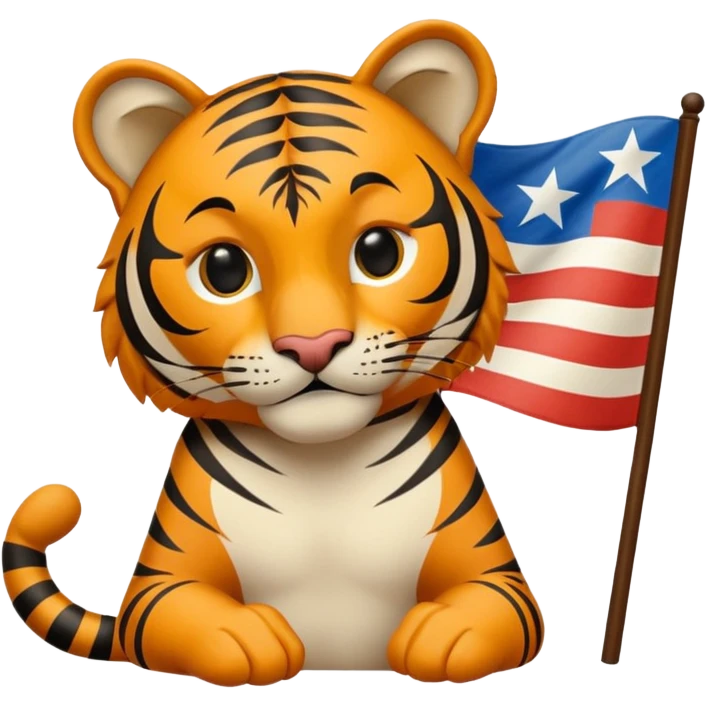 Quiero un tigre mezclado con la bandera cubana. Porque no apodan el tiger y soy de cuba. 
Quiero un tigre asi cubano pero con unos audífonos de dj, además un tigre fuerte y con cara de tigre agresivo bueno eso no. Mejor un tigre feroz con una audífonos de dj o una mesa de dj emoji