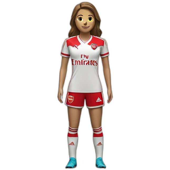 Arsenal women’s home shirt adidas emoji