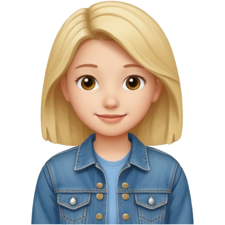 Tête jolie femme ado Real  emoji