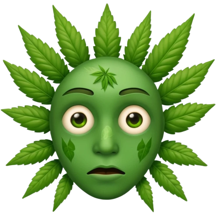 Emoji cansado mariguano emoji