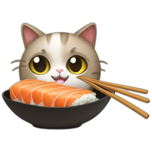 cat sushi emoji