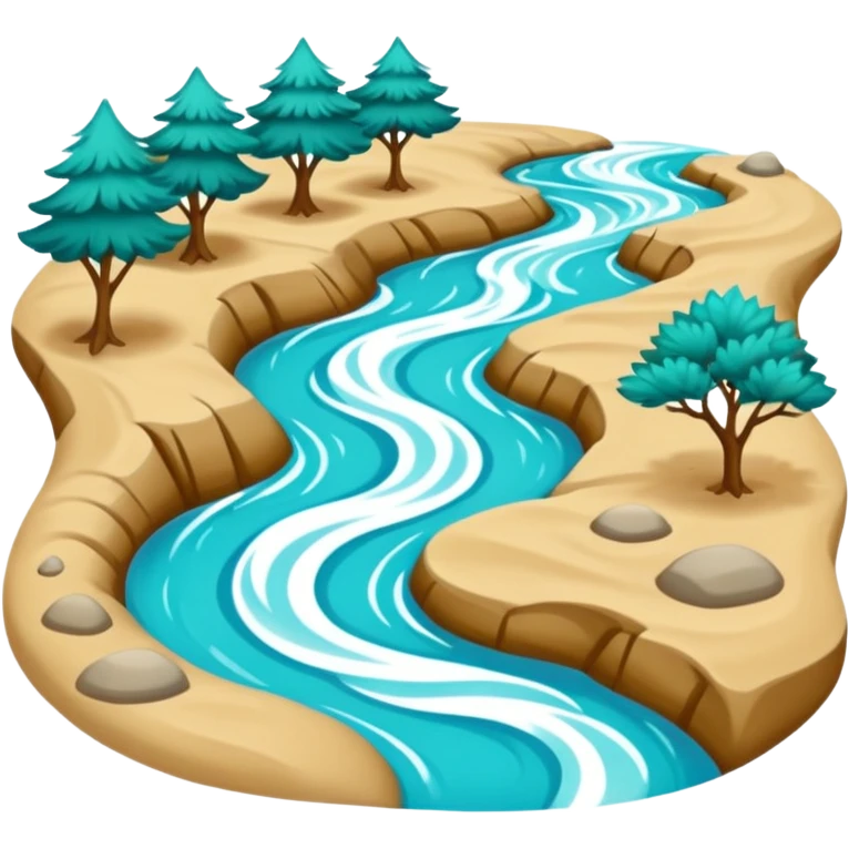 River stream in delta emoji