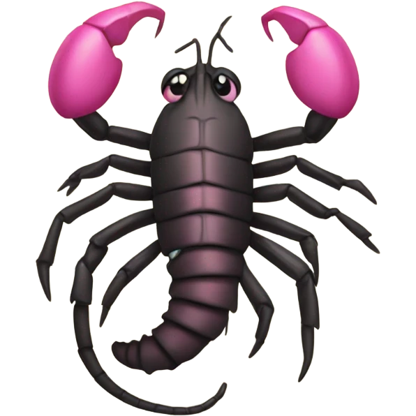 Scorpion with pink bow on its tail  emoji